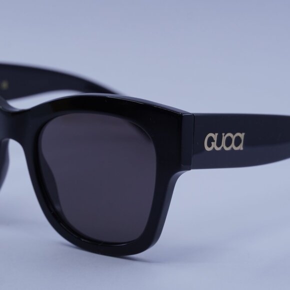 Gucci GG1789S 001 Sunglasses Black Square Frame, Grey Lenses main image 5